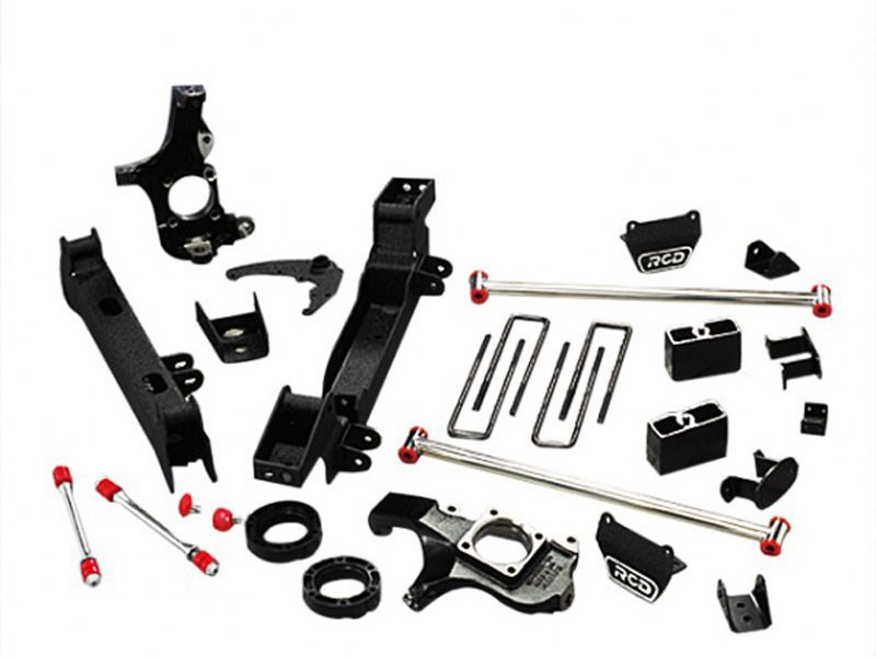 RCD 10-41801 4" - 6" Lift Kit w/No Shock Absorbers 1999-2010 GM K2500 4WD w/Delphi Auto Ride