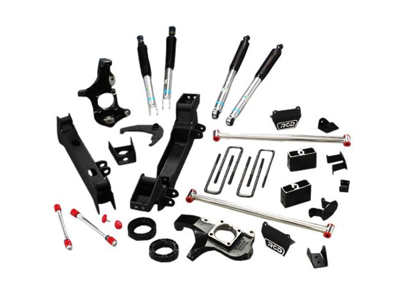 RCD 10-41899 6-inch Lift Kit w/Bilstein Shocks 1999-2011 GM Truck/SUV 1500HD, 2500
