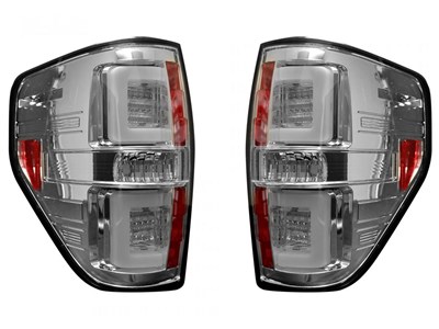 Recon 264368CL CLEAR OLED Tail Lights for 2009-2014 Ford F-150 & F-150 SVT Raptor