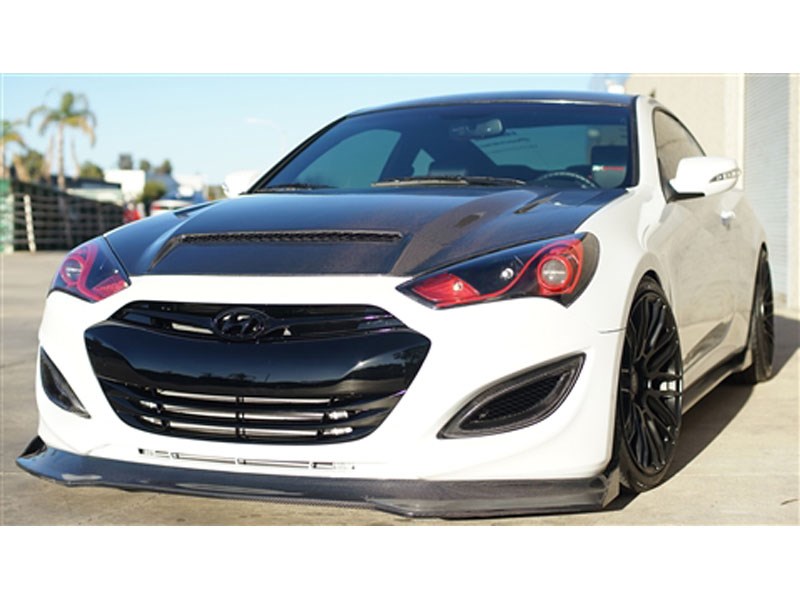 RK Sport 49012000 Fiberglass Ram Air Extractor Vents fits 2013-2016 Hyundai Genesis Coupe