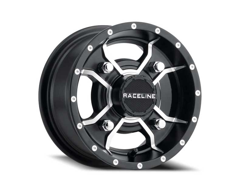 Raceline Wheels A7710514-32 10x5 Mamba UTV A77 Machined Spokes Satin Black 18 Offset 4x144 BP