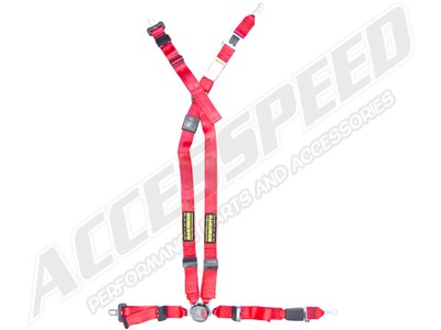 Schroth 18192-E90 QuickFit PRO Red Left Harness for BMW E90