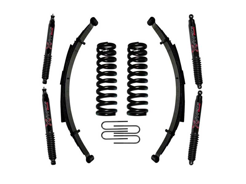 Skyjacker 174BKS-B Lift Kit with Black Max Shocks for 78-79 Bronco w/Shock Black MAX Shocks 4" Lift