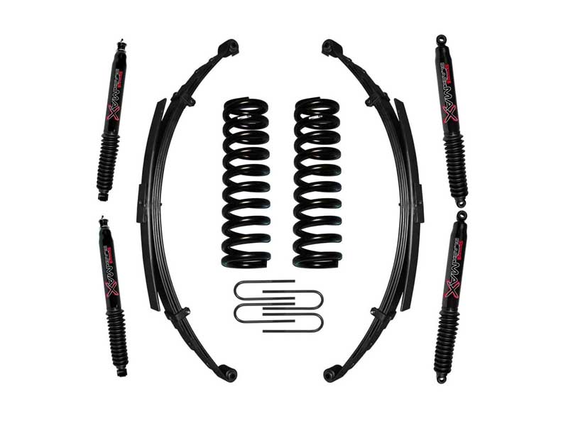 Skyjacker 174EBKS-B 5" Lift Kit with Black Max Shocks for 75-77 Bronco w/Shock Black MAX Shocks