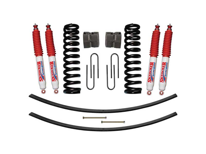 Skyjacker 179PK-N Lift Kit w/Shock Nitro Shocks 9" Lift Rear U-Bolt Kit Rear Block