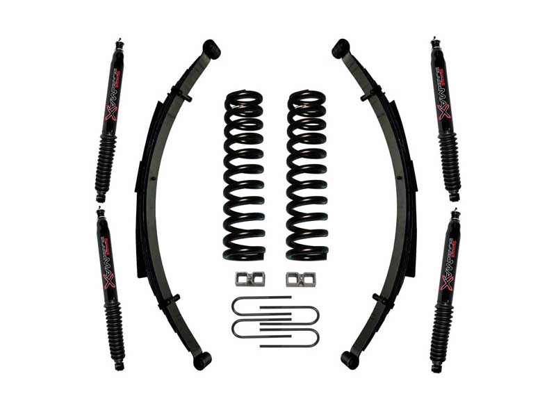 Skyjacker 179PKS-B Lift Kit w/Shock Black MAX Shocks 9" Lift 2" Rear Blocks