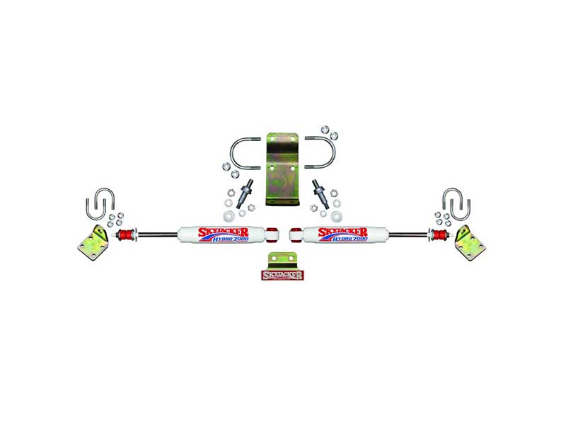 Skyjacker 7203 Steering Stabilizer Dual Kit Includes Steering Dampers Mounting Brackets Hardware