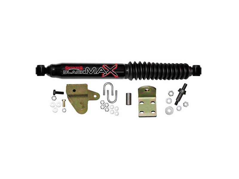 Skyjacker 8112 Steering Stabilizer Single Kit Black Single Kit For Use w/Adjustable Track Bar