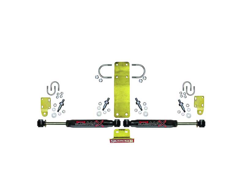 Skyjacker 8204 Steering Stabilizer Dual Kit Includes Black Max Steering Dampers & Brackets