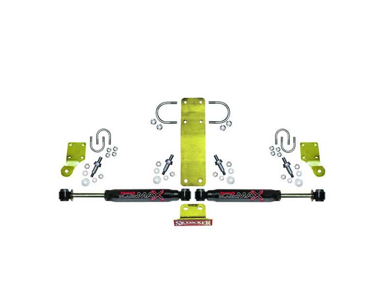 Skyjacker 8206 Steering Stabilizer Dual Kit Includes Black Max Steering Dampers & Brackets