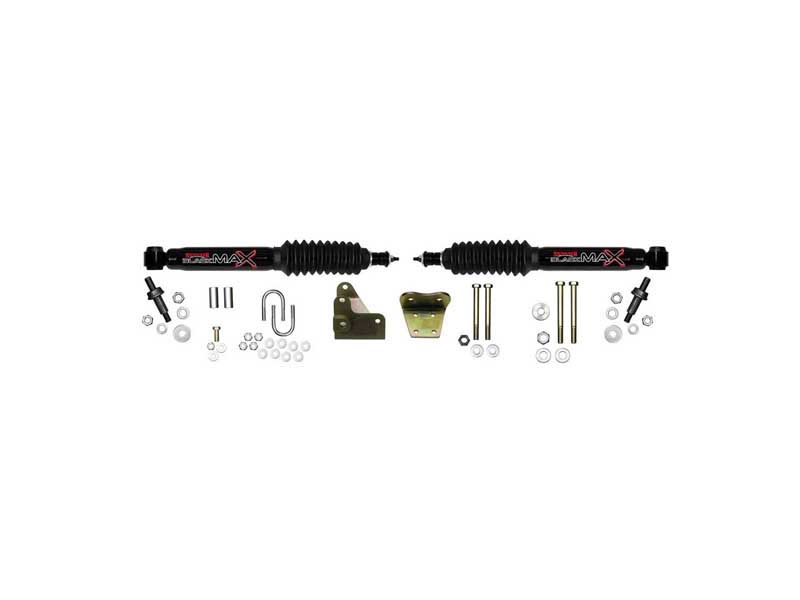 Skyjacker 8297 Steering Stabilizer Dual Kit Black Dual Kit For Use w/Skyjacker 6" Lift