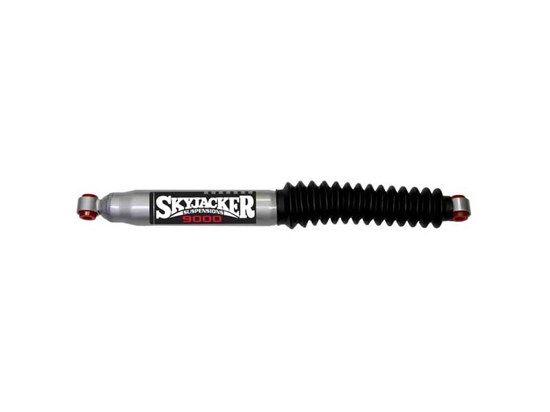 Skyjacker 9000 Steering Stabilizer Extended 23.9" Collapsed Length 14.35" Silver w/Black Boot