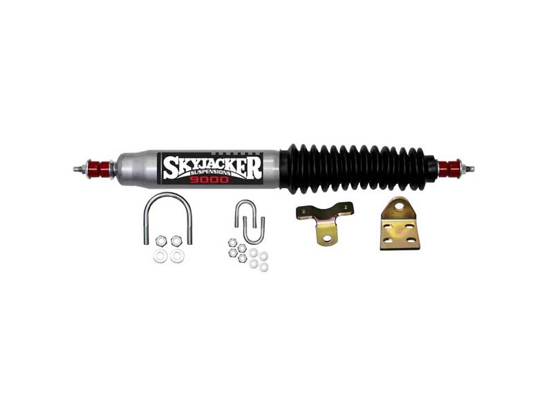 Skyjacker 9100 Steering Stabilizer Single Kit 52-68 Truck/SUV Silver w/Black Boot