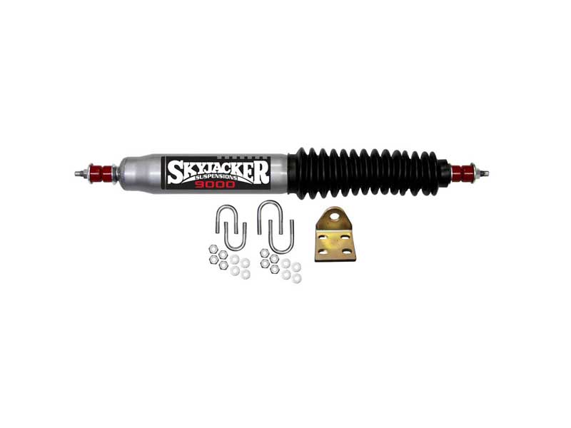 Skyjacker 9119 Steering Stabilizer Single Kit Silver w/Black Boot 97-06 Jeep Wrangler 97-06 Jeep TJ