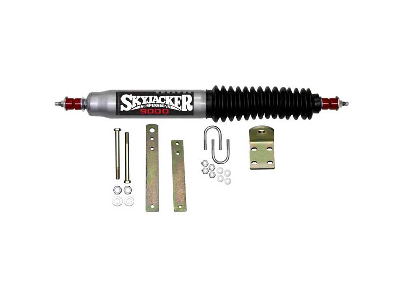 Skyjacker 9140 Steering Stabilizer Single Kit Silver w/Black Boot for Ford