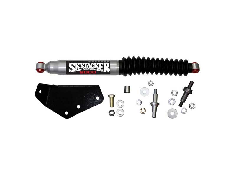 Skyjacker 9156 Steering Stabilizer Single Kit For Use w/6" Lift Silver w/Black Boot