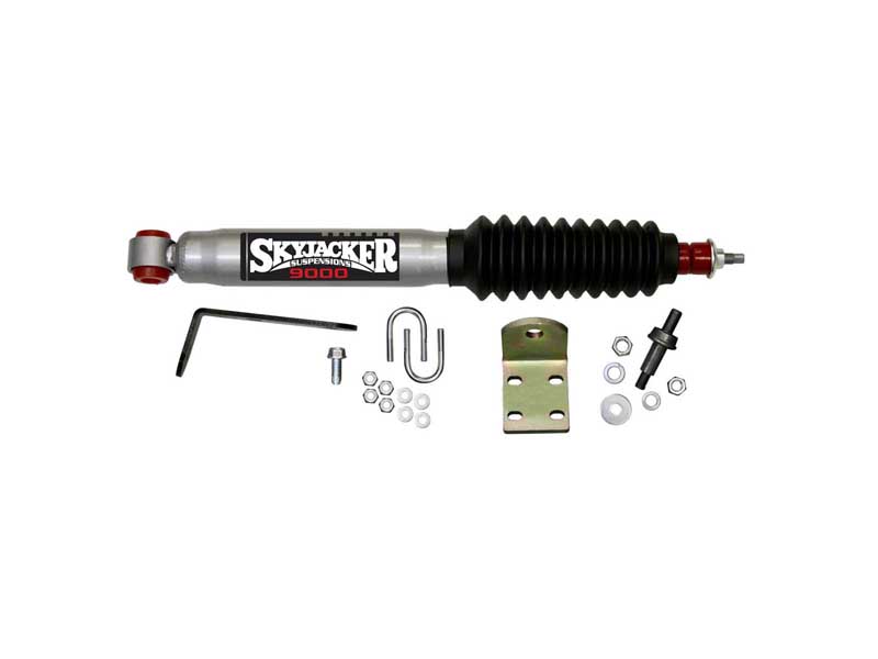 Skyjacker 9196 Steering Stabilizer Single Kit 99-06 Chevy/GMC/Cadillac Truck/SUV Silver w/Black Boot