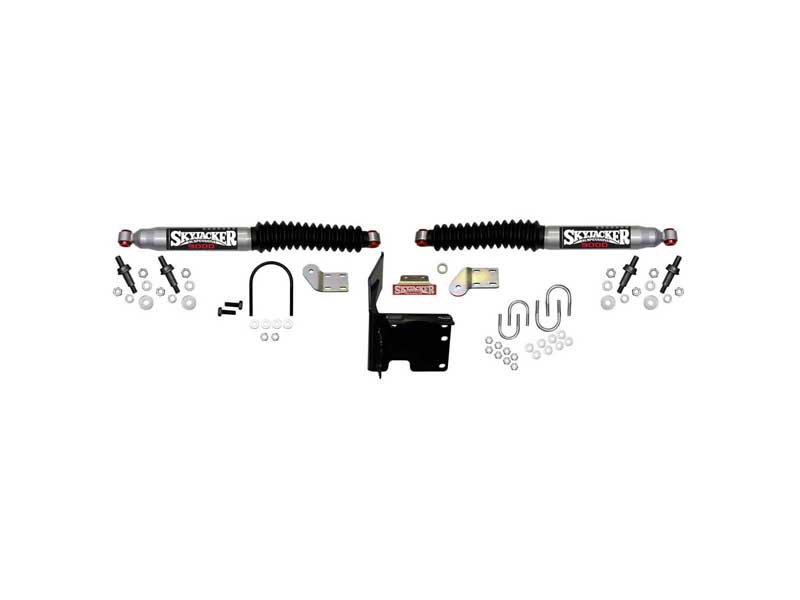 Skyjacker 9214 Steering Stabilizer Dual Kit Silver w/Black Kit