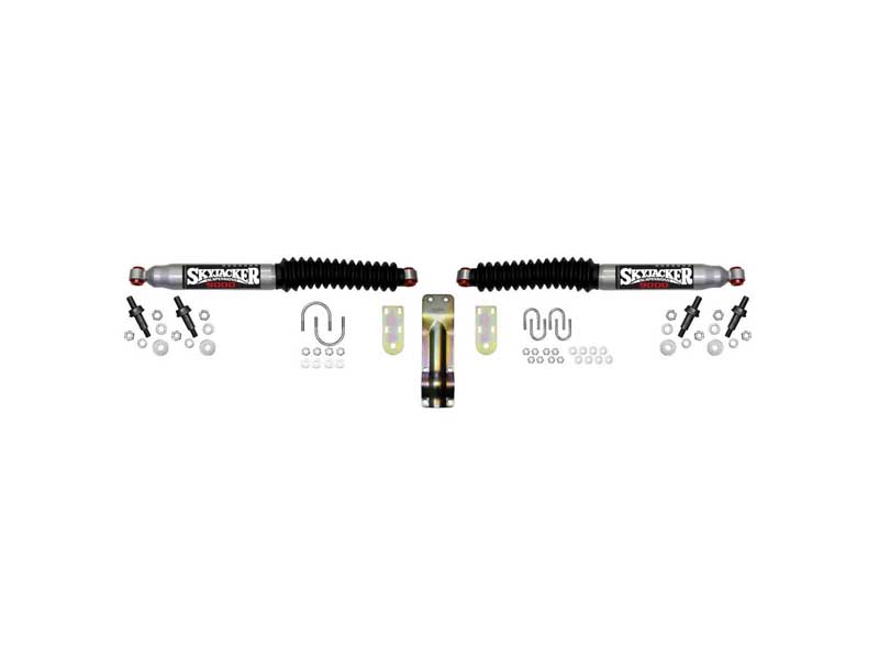Skyjacker 9220 Steering Stabilizer Dual Kit 59-79 F250/F350 Silver w/Black Boots