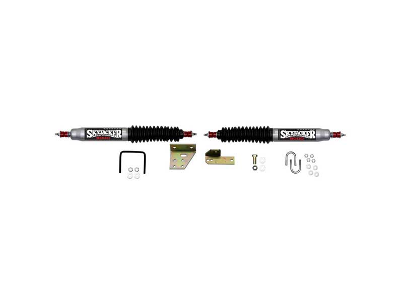 Skyjacker 9276 Steering Stabilizer Dual Kit Silver w/Black Boots 84-85 4Runner 84-85 Toyota Pickup