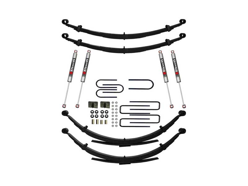 Skyjacker C240AJKS-M Lift Kit w/M95 Performance Shocks 4" Lift Front/Rear U-Bolt Kits Bushing Kit