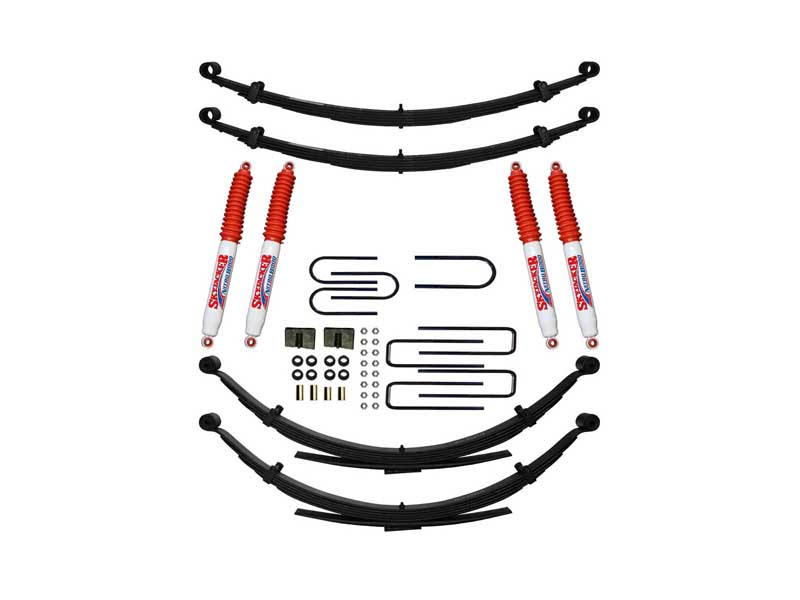 Skyjacker C240AJKS-N Lift Kit w/Shock Nitro Shocks 4" Lift Front/Rear U-Bolt Kits Bushing Kit