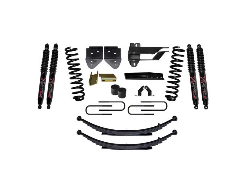 Skyjacker F17401KS-B 4" Lift Kit with Black Max Shocks for 17-19 Ford F250/F350 Super Duty Gas
