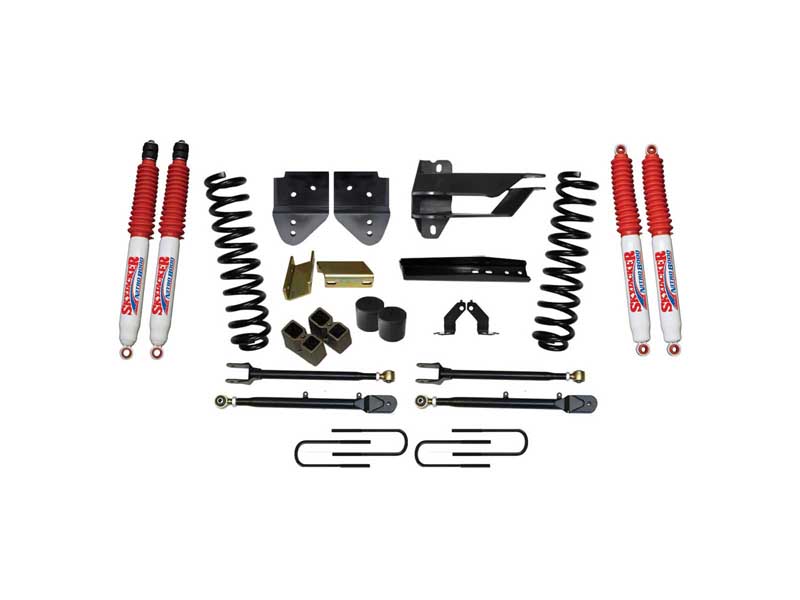 Skyjacker F174024K-N 4" Lift Kit w/Adjustable 4-Links 17-19 Ford F250 Super Duty Nitro 8000 Shocks