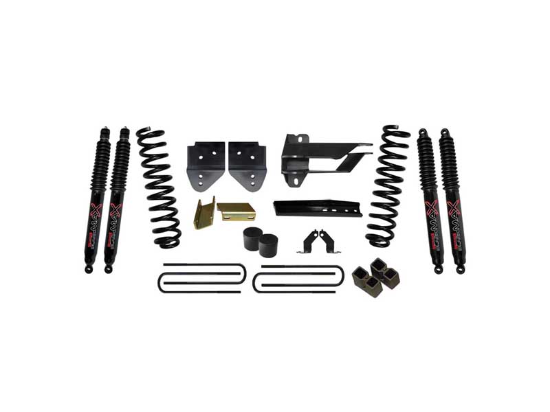 Skyjacker F17451K-B 4" Lift Kit with Black Max Shocks for 17-19 F250 Black Max 8500 Shocks