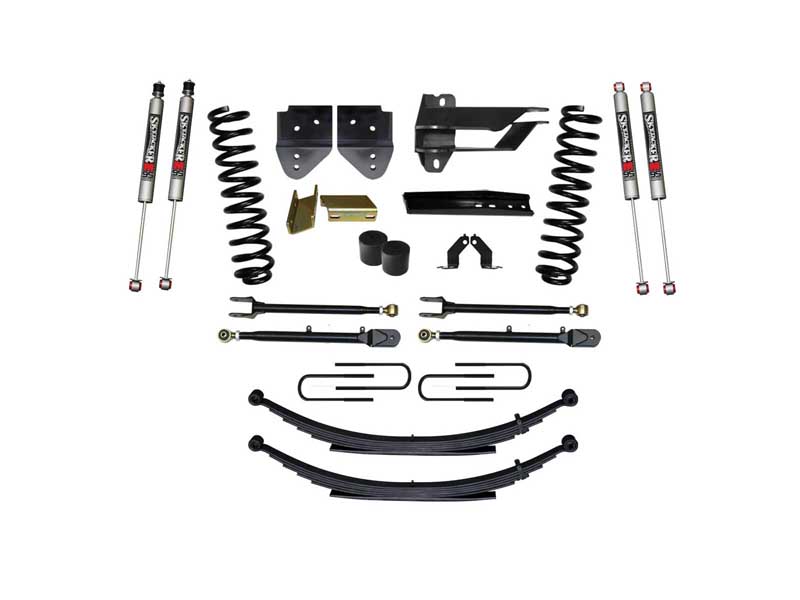 Skyjacker F174524KS-M 4" Lift Kit Adjustable 4-Links M9500 Monotube Shocks 17-19 F250/F350 Diesel