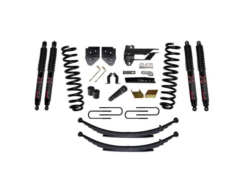 Skyjacker F17601KS-B 6" Lift Kit with Black Max Shocks for 17-19 Ford F250/F350 Super Duty Gas