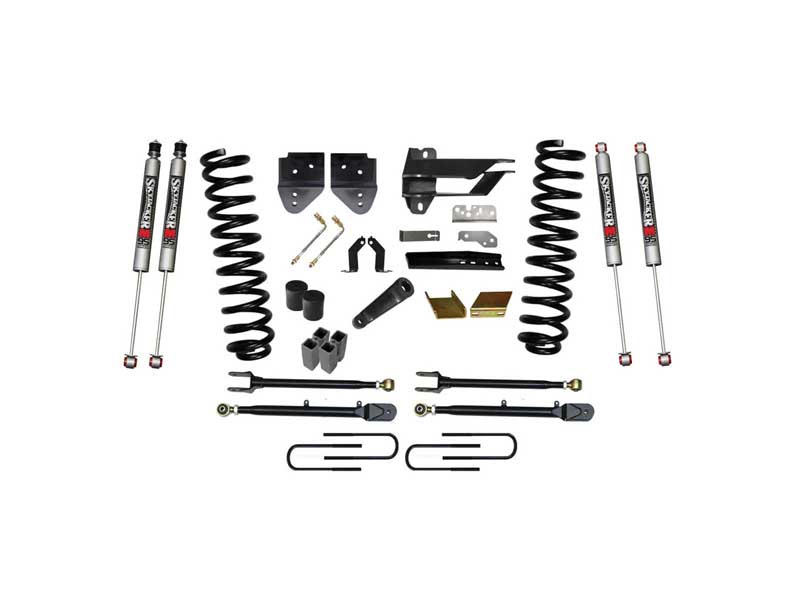 Skyjacker F176024K-M 6" Lift Kit w/Adjustable 4-Links 17-19 F250 M9500 Monotube Shocks