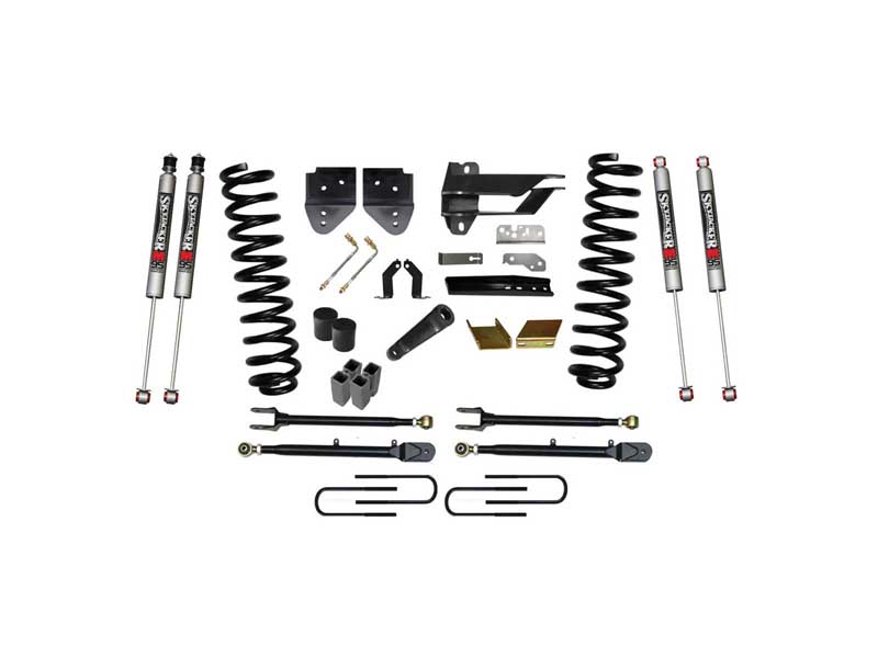 Skyjacker F176024K3-M 6" Lift Kit w/Adjustable 4-Links 17-19 F350 M9500 Monotube Shocks