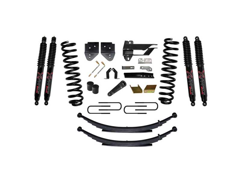 Skyjacker F17651KS-B 6" Lift Kit with Black Max Shocks for 17-19 Ford F250/F350 Super Duty Diesel