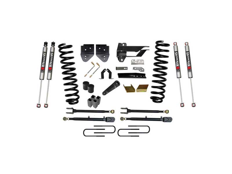 Skyjacker F176524K-M 6" Lift Kit w/Adjustable 4-Links 17-19 F250 M9500 Monotube Shocks