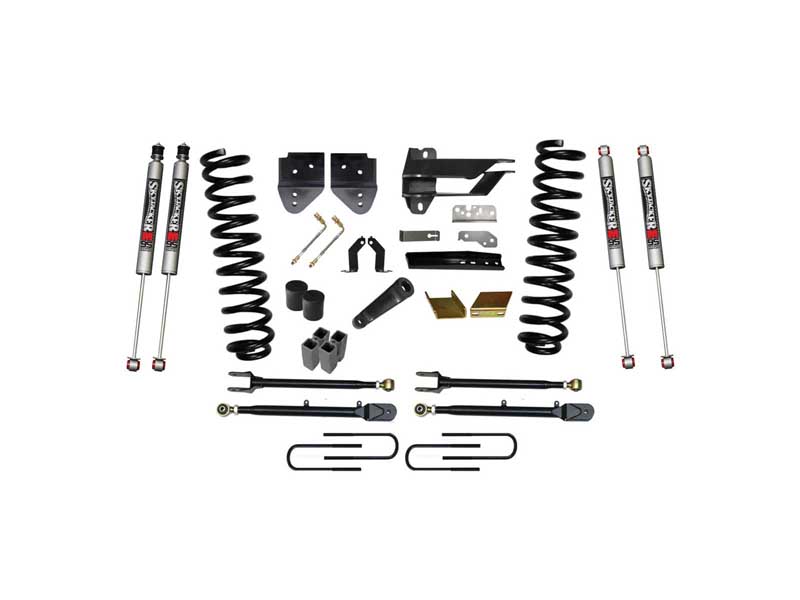 Skyjacker F176524K3-M 6" Lift Kit w/Adjustable 4-Links 17-19 F350 M9500 Monotube Shocks
