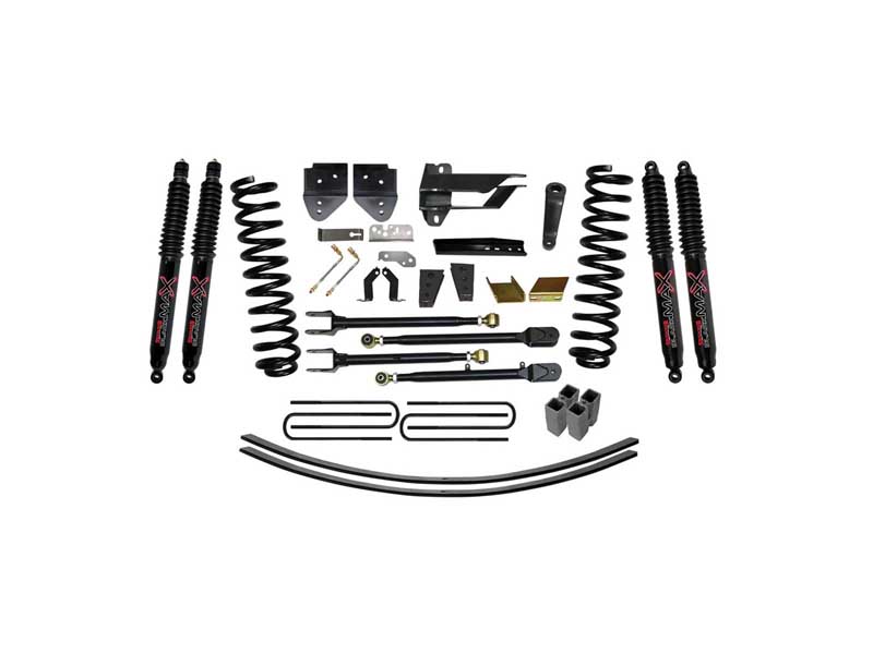 Skyjacker F17852K-B 8.5" Lift Kit w/Adjustable 4-Links Black Max 8500 Shocks