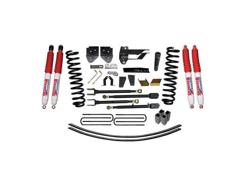 Skyjacker F17852K-N 4" Lift Kit w/Adjustable 4-Links & Nitro 8000 Shocks 17-19 F250/F350