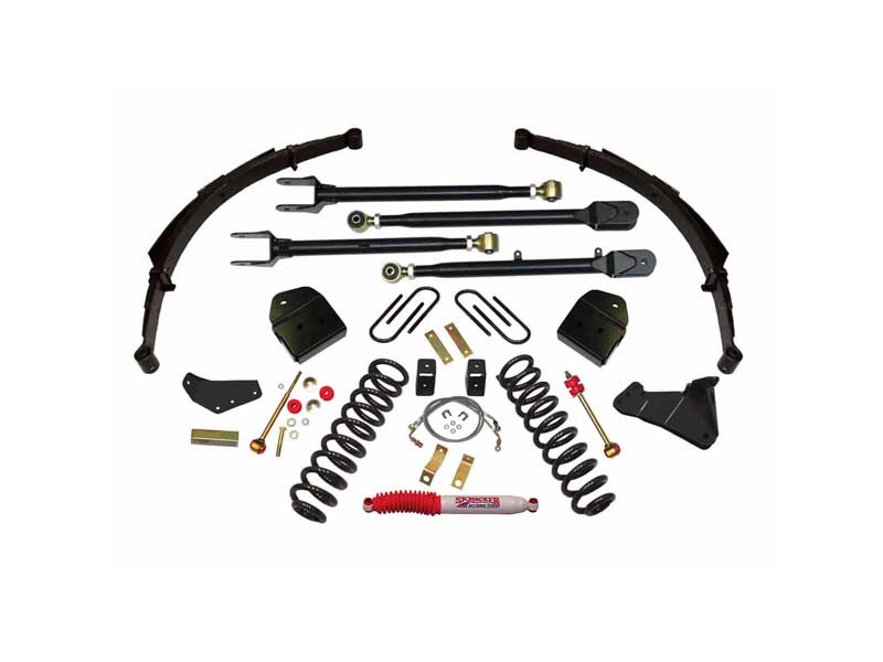 Skyjacker F54024KS 4" Lift Kit Class II 4-Link Conversion System 05-07 Ford F250 Super Duty
