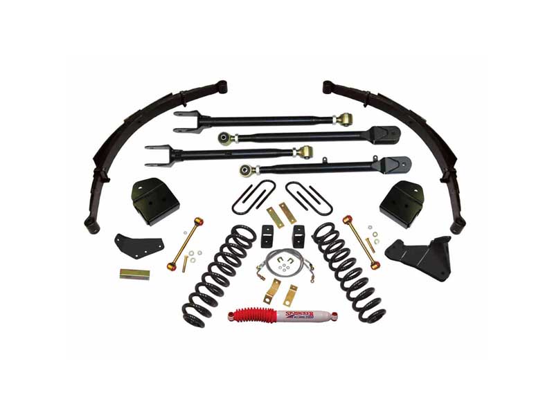 Skyjacker F84024KS 4" Lift Kit Kit with Softride Coil Springs 4-Link Conversion 08-10 F250