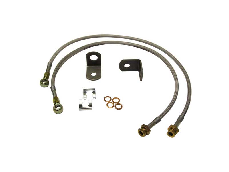 Skyjacker FBL44 Stainless Steel Brake Line 84-01 Cherokee 97-16 Wrangler Front Lift Height 3-8" Pair