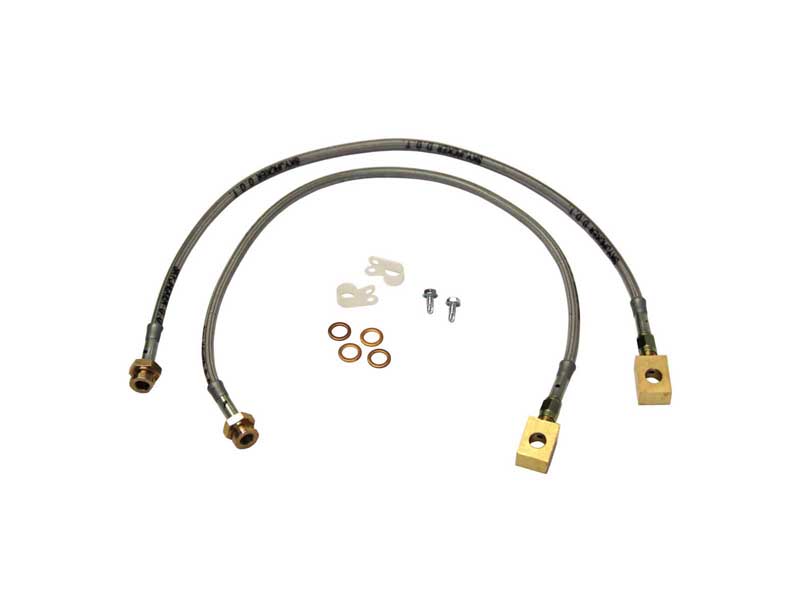 Skyjacker FBL47 Jeep YJ Stainless Steel Brake Line 87-95 Wrangler YJ Front Lift Height 3.5-6" Pair