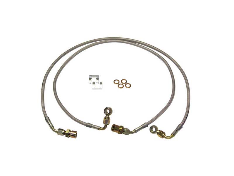 Skyjacker FBL84 Superduty Stainless Steel Brake Line 08-12 F250/F350 Front Lift Height 4" Pair