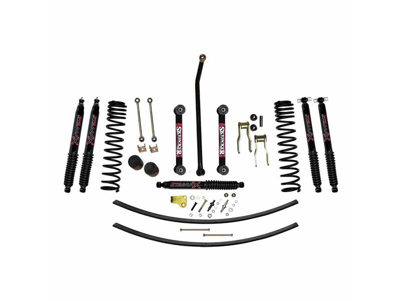 Skyjacker JC451KBLT 4.5" Lift Kit 84-01 Cherokee XJ Black Max Shocks