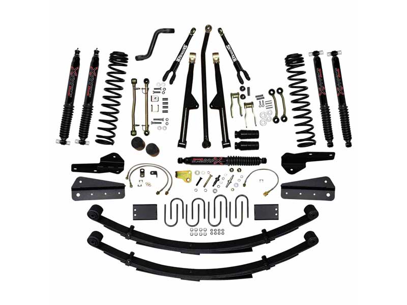 Skyjacker JC8258KSBLT 8" Lift Kit with Black Max Shocks for 84-01 Cherokee XJ Black Max Shocks