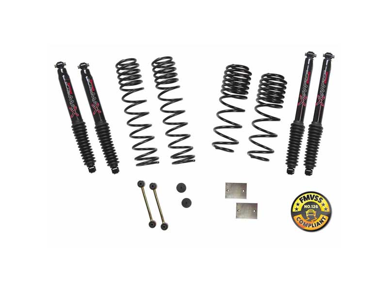 Skyjacker JL15BPBLT 1-1.5" Lift Kit with Black Max Shocks for 18-19 Wrangler Black MAX Shocks