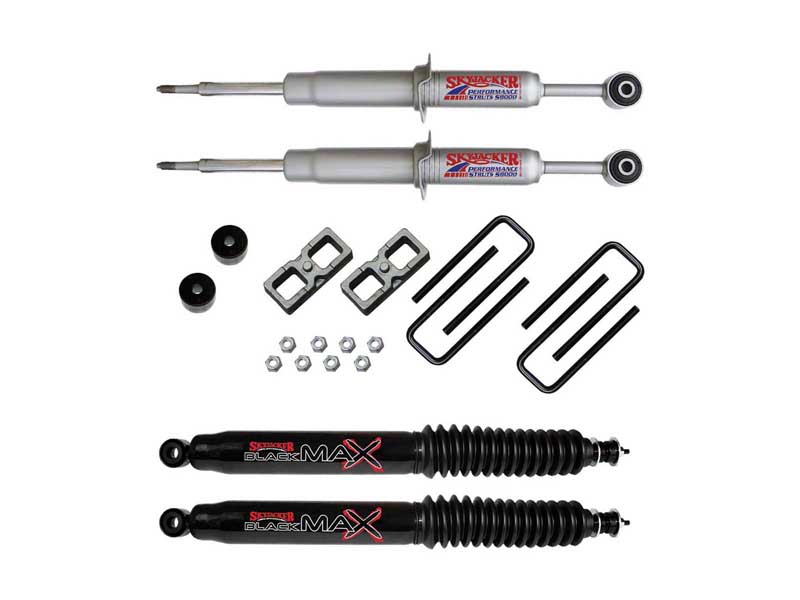 Skyjacker TC530STBB 3" Lift Kit with Black Max Shocks for 05-15 Toyota Tacoma Rear Black Max Shocks