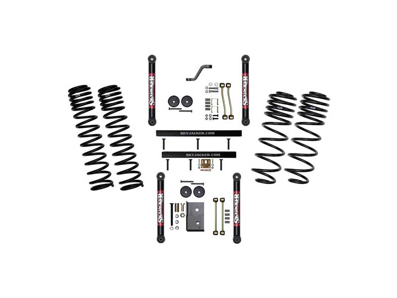 Skyjacker TJ401BLT 4" Component Box With DR Long Travel Coil Springs with Lower Links 97-02 Wrangler