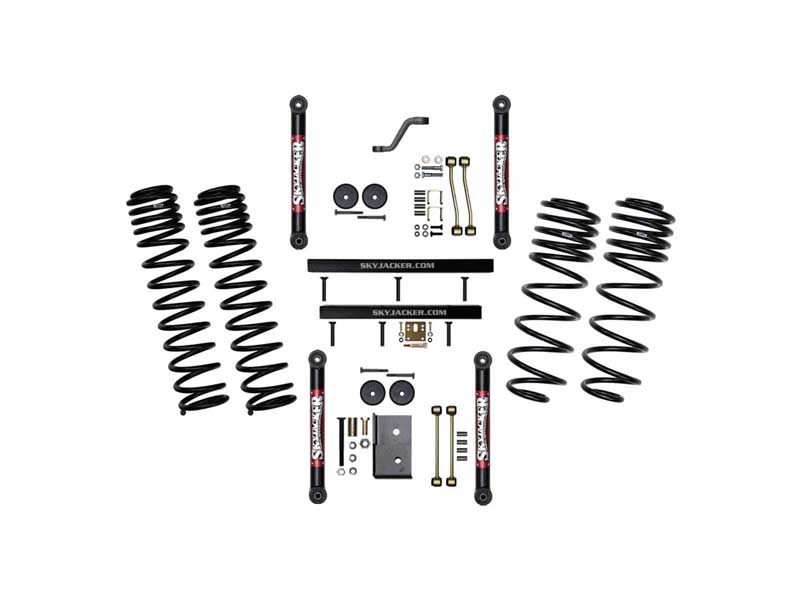 Skyjacker TJ403BLT 4" Component Box With DR Long Travel Coil Springs with Lower Links 03-06 Wrangler