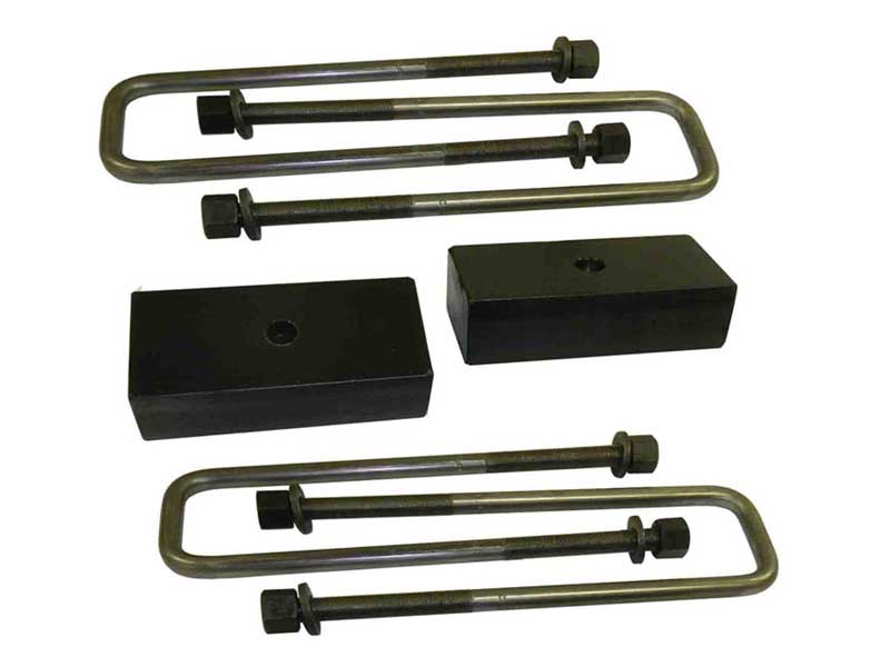 SuspensionMAXX SMX-154010 1" Rear HD Block & U-Bolt Lift Kit For 2001-2007 GM 1500HD 8-Bolt Wheel